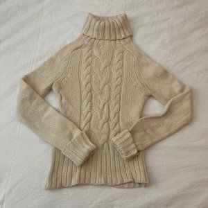 Express | Cashmere Blend Cableknit Turtleneck